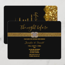 Elegant zwart goud glitter broche repetitie diner