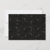 Elegant zwart goud glitter confetti bruidsmeisje kaart (Achterkant)