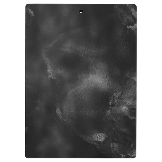 Elegant zwart goud glitterij geometrisch klembord (Achterkant)