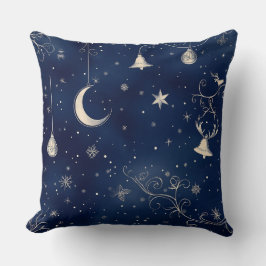 Elegant zwart & goud & groen & rood kerstkussen kussen