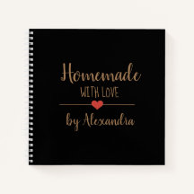 Elegant zwart goud Homemade met liefdesrecept