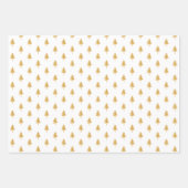 Elegant Zwart Goud Kerstboom Patroon Gift Inpakpapier Vel (Voorkant 3)