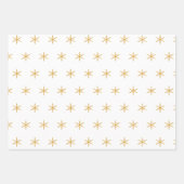Elegant Zwart Goud Kerstboom Patroon Gift Inpakpapier Vel (Voorkant 2)