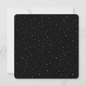 Elegant zwart goud kerstfeest kaart (Achterkant)