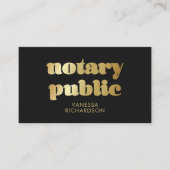 Elegant Zwart & Goud Kruispen Notaris QR Visitekaartje (Voorkant)