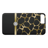 Elegant Zwart & Goud Luipaard Dier Print Case-Mate iPhone Case (Achterkant (Horizontaal))