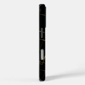 Elegant zwart & goud marmer Case-Mate iPhone case (Achterkant / Rechts)