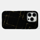 Elegant zwart & goud marmer Case-Mate iPhone case (Achterkant (horizontaal))