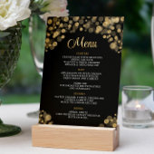 Elegant Zwart & Goud Menu Kaart