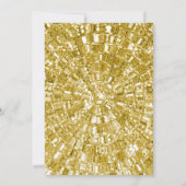 ELEGANT ZWART GOUD METALLIC VERBROKEN UITNODIGING (Achterkant)