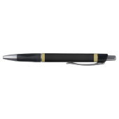 Elegant zwart goud monogram pen (Bodem)