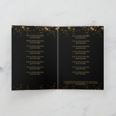 Elegant Zwart Goud Muziek Recital Programma (Binnen)