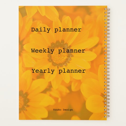 Elegant zwart goud planner (Achterkant)