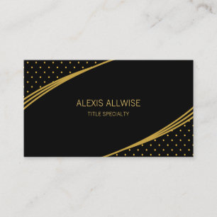 Elegant Zwart & Goud Visitekaartje