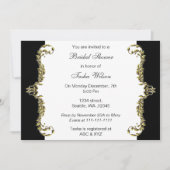 Elegant zwart goud Vrijgezellenfeest nodigt uit Kaart (Voorkant)