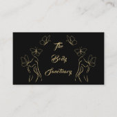 Elegant Zwart & Goud Vrouwen Lichaamsverzorging We Visitekaartje (Voorkant)