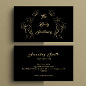 Elegant Zwart & Goud Vrouwen Lichaamsverzorging We Visitekaartje