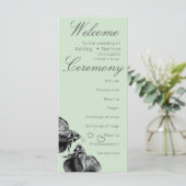 Elegant Zwart Goud Waterverf Vis Bruiloft (Staand voorkant)