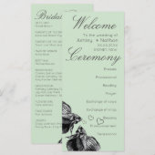 Elegant Zwart Goud Waterverf Vis Bruiloft (Voorkant / Achterkant)