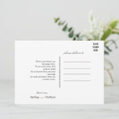 Elegant Zwart Goud Waterverf Vis Bruiloft Kaart (Staand voorkant)