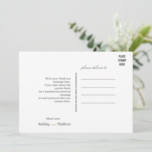 Elegant Zwart Goud Waterverf Vis Bruiloft Kaart (Staand voorkant)