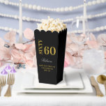 Elegant Zwart & Goud Zestig 60ste Verjaardagsfeest Bedankdoosjes<br><div class="desc">Zwart & Goud Elegant Zestig 60ste Verjaardagsfeestje Favor Boxes</div>