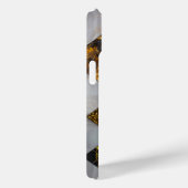 Elegant zwart goud zilver geometrisch Case-Mate iPhone case (Achterkant / Rechts)