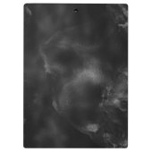 Elegant zwart goud zilver geometrisch klembord (Achterkant)