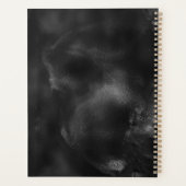 Elegant zwart goud zilver geometrisch planner (Achterkant)