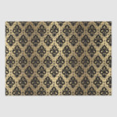 Elegant , zwart goudblauw-witkapje tissuepapier (Voorkant)