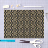 Elegant zwart-gouddamasje tissuepapier (Craft)