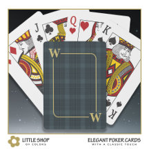 Elegant Zwart Gouden Vensterruit Ruitjes Monogram