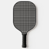 Elegant zwart grijs Glen geplakt goud monogram Pickleball Paddle (Achterkant)