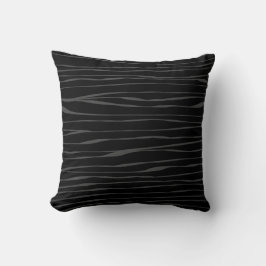 Elegant zwart grijs Modern Abstract Zebra Kussen