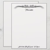 Elegant zwart/grijs papier voor sierdoeleinden (Voorkant / Achterkant)