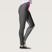 Elegant zwart-grijze roze werkout leggings (Rechts)