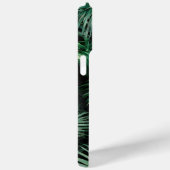 Elegant zwart groen Tropische palmbladeren Monogra Case-Mate iPhone Case (Achterkant / Rechts)
