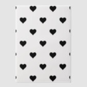 Elegant Zwart Hartpatroon Classic Herfst Spring Vellum Uitnodigingen (Voorkant)