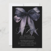 Elegant zwart het knopen van het Vrijgezellenfeest Kaart (Voorkant)