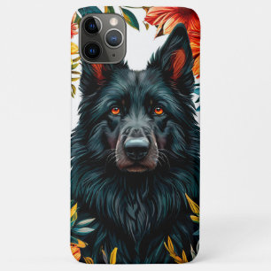 Elegant zwart-hondenportret huisdierliefhebber sti Case-Mate iPhone case