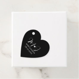 Elegant Zwart Huwelijksfles Etiket Op Maat