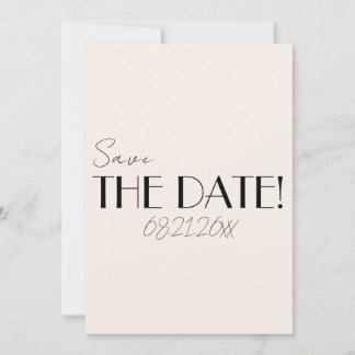 Elegant Zwart Ivoor Oude Rijkdom Whimsical Bruilof Save The Date