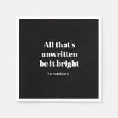 Elegant zwart kerstservet | Klassieke feestdag Servet (Voorkant)