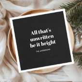 Elegant zwart kerstservet | Klassieke feestdag Servet