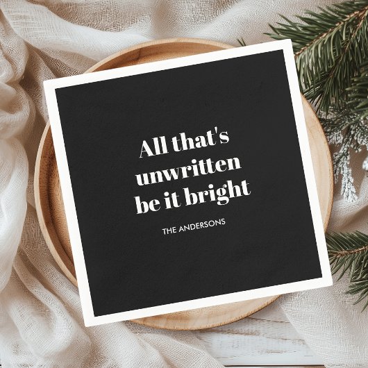 Elegant zwart kerstservet | Klassieke feestdag Servet