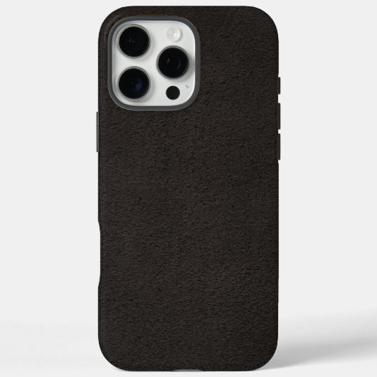 Elegant zwart leer Case-Mate iPhone case (Achterkant)