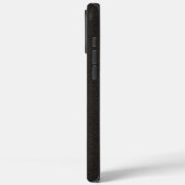 Elegant zwart leer Case-Mate iPhone case (Achterkant / Links)