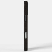 Elegant zwart leer Case-Mate iPhone case (Achterkant / Rechts)