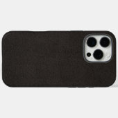 Elegant zwart leer Case-Mate iPhone case (Achterkant (horizontaal))