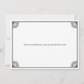 Elegant zwart lijstje certificaat van echtheid (Achterkant)